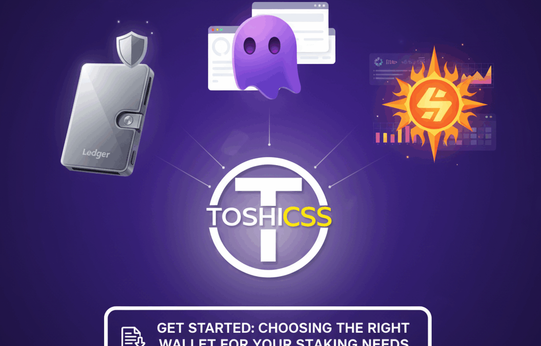 How to Stake with ToshiCSS using Solflare Wallet