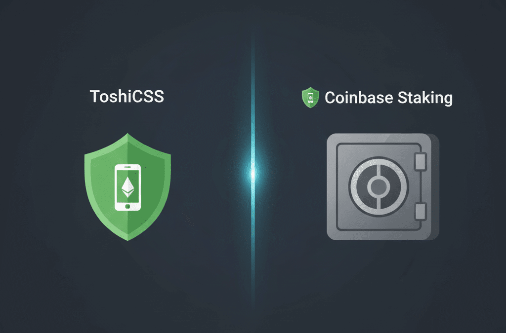 ToshiCSS vs. Coinbase Staking: A Head-to-Head Comparison on Security & Control