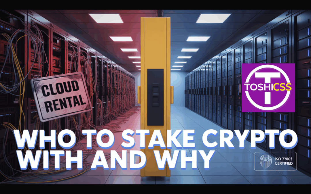 Proof of Infrastructure: Who To Stake Crypto With and Why
